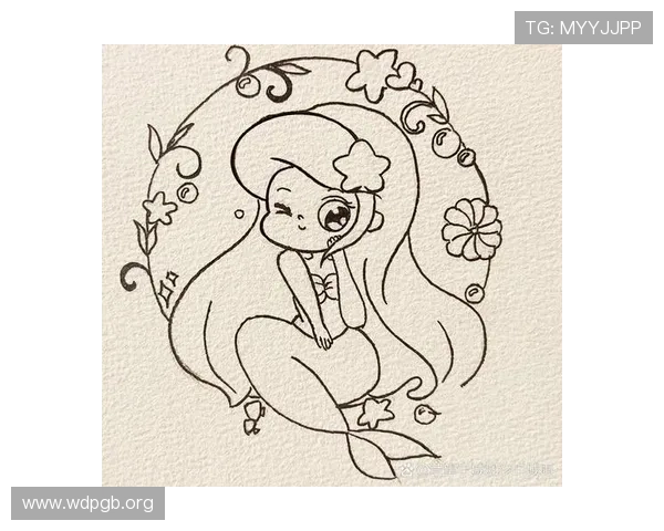 可爱又简单的美人鱼简笔画教程大全